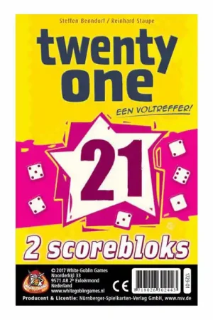Twenty One 21 Scoreblokken Uitbreidingsset, 2st. Nu Kopen