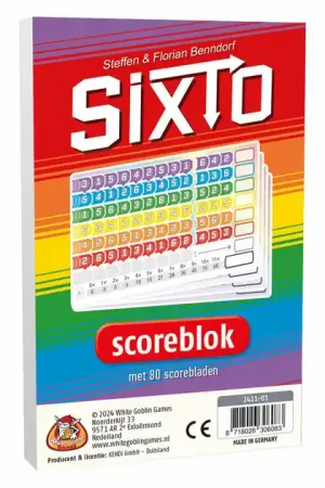 Sixto Bloks - Scoreblok Exclusieve Aanbieding