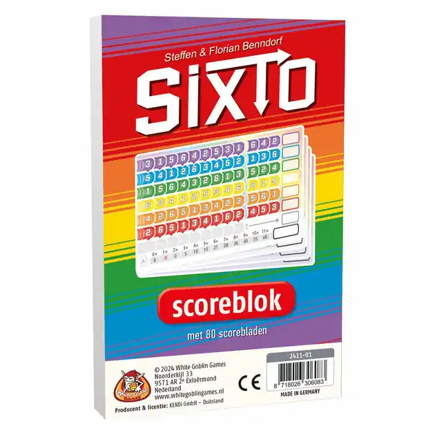Sixto Bloks - Scoreblok Exclusieve Aanbieding