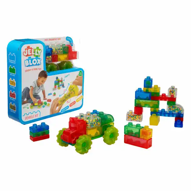 Direct Verzonden Jelly Blox - Voertuigen Set - 35dlg.