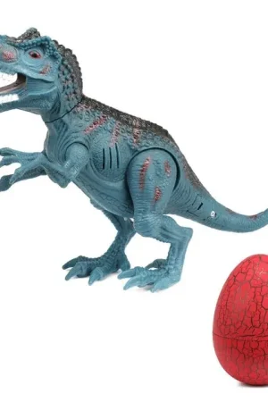 Betrouwbaar World of Dinosaurs Dino met Geluid en Ei Blauw