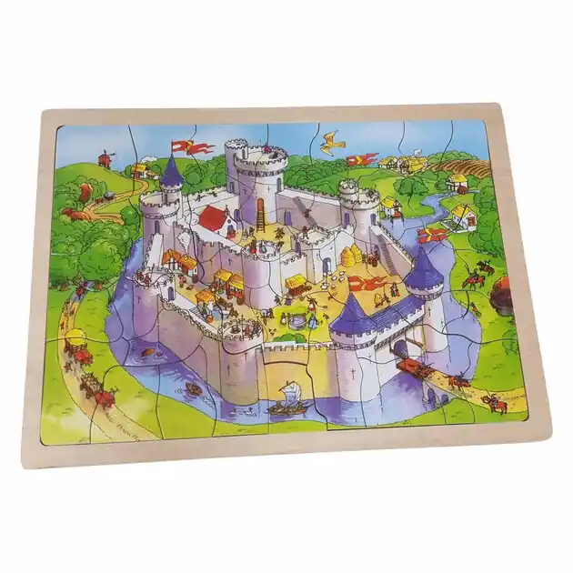 Houten Legpuzzel Kasteel - 41st. Betaalbaar