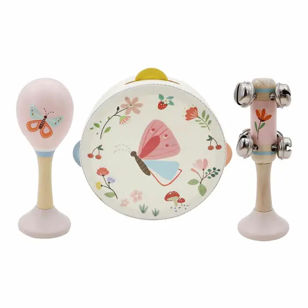 Superprijs Houten Muziekset Vlinder - 3dlg.