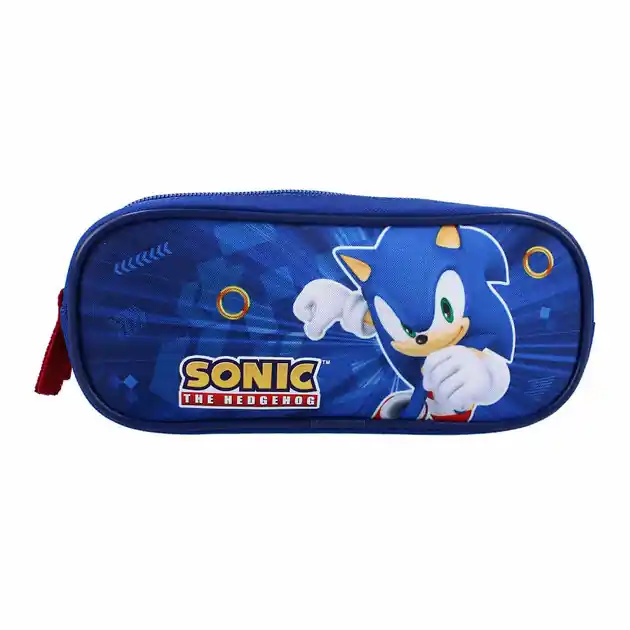 Sonic Still Unstoppable Etui, 2-vaks - Blauw Actieprijs