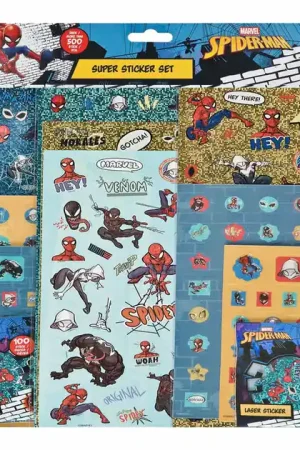 Super Sticker Set Spiderman - 500+st. Laatste Versie