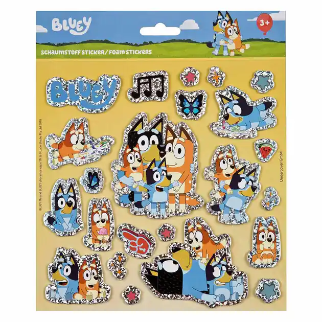 Foam Stickers Bluey Dagaanbieding