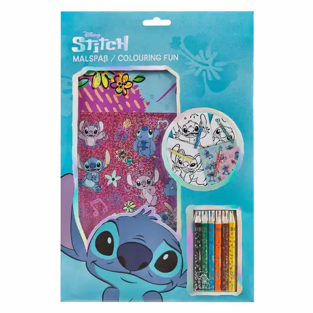 Kleurblok Stitch met Kleurpotloden en Stickers Must-Have