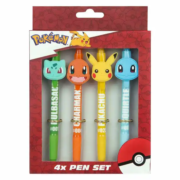 Koop Online Set Balpennen Pokemon, 4st.