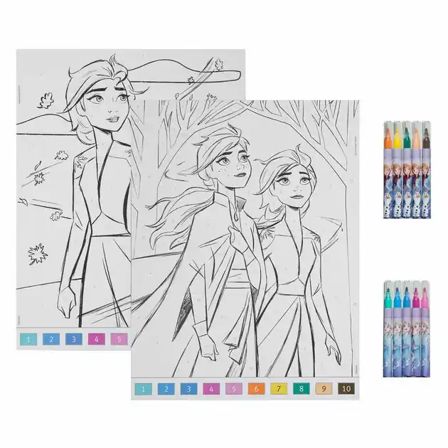 Snelle Levering Kleuren op Nummer Set Frozen