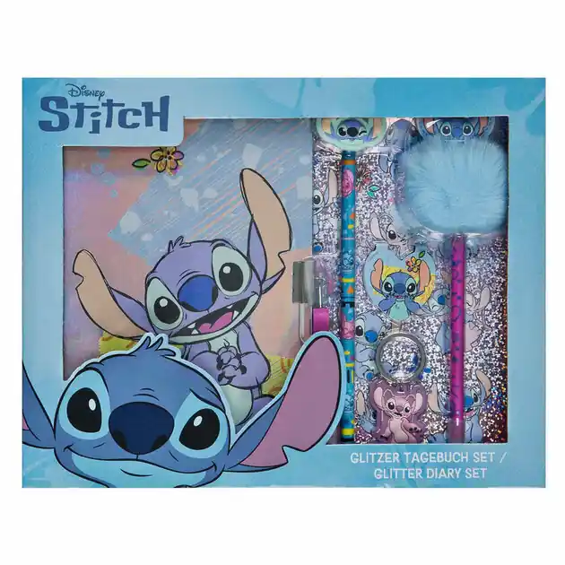 Meest Verkocht Glitter Dagboek Set Stitch - 6dlg.