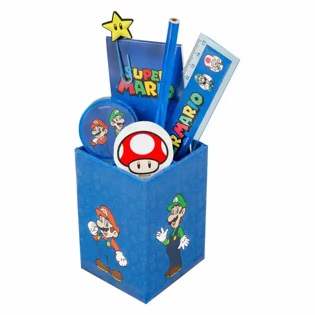 Direct Beschikbaar Bureauset Super Mario - 7dlg.