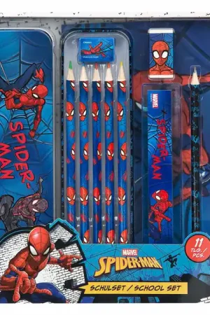 Schrijfwaren Set Spiderman - 11dlg. Lage Prijs