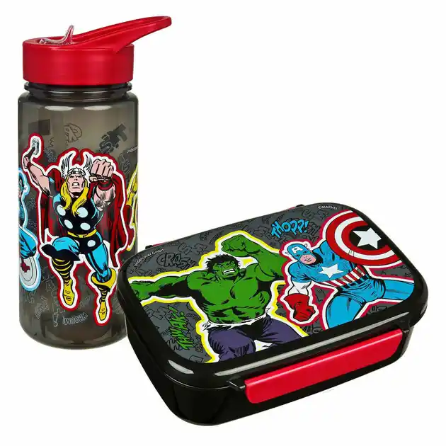 Broodtrommel en Drinkbeker Set Marvel Avengers Tijdelijk Beschikbaar