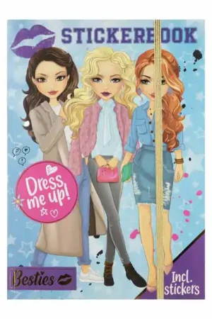 Besties Dress Me Up Stickerboek Neon A4 - 10 Vellen Veilige Betaling