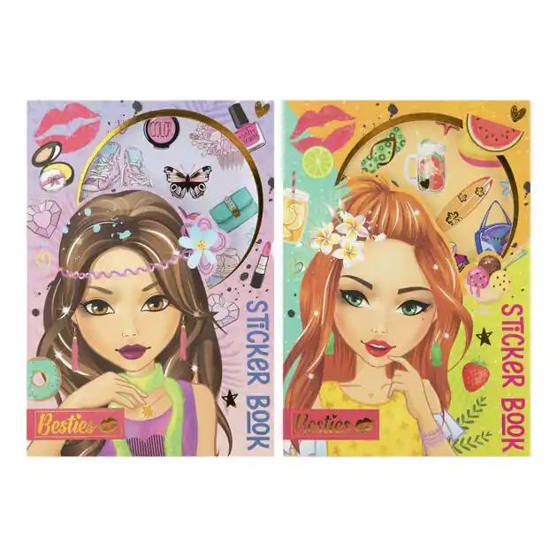 Lage Kosten Besties Folie Stickerboek Neon A5 - 8 Vellen