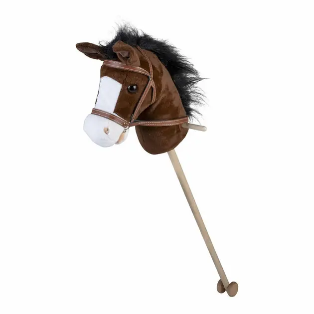 Houten Stokpaardje Bruin - 95cm Direct Verzonden