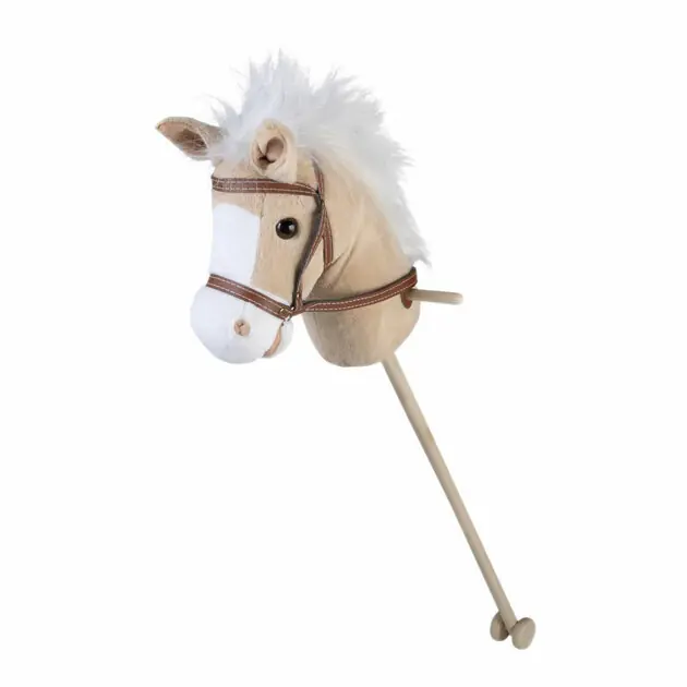 Houten Stokpaardje Beige - 95cm Betaalbaar