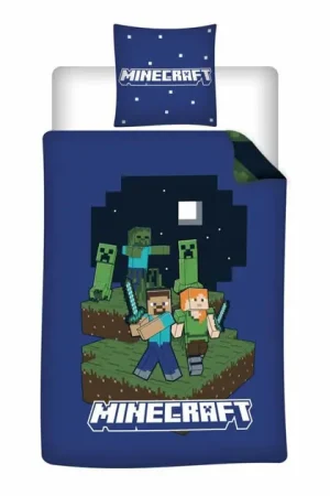 Minecraft Dekbedovertrek 140x200cm Direct Verzonden
