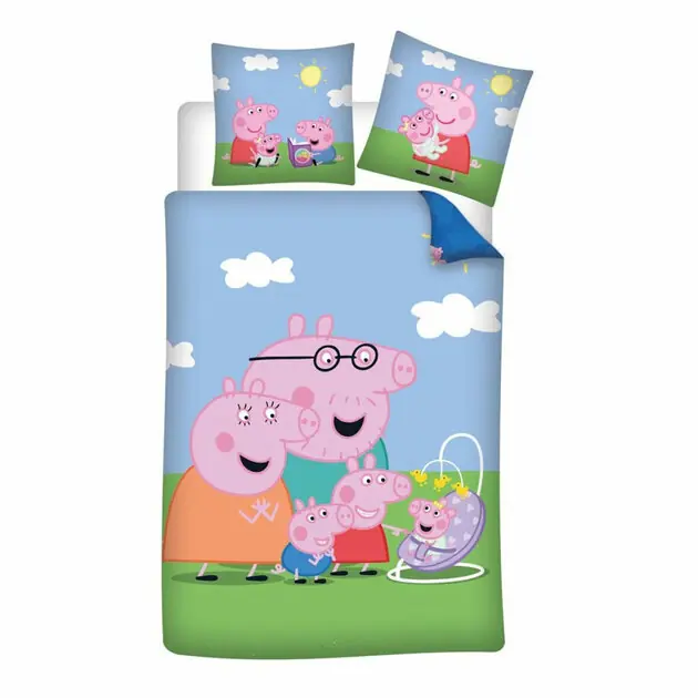 Peppa Pig Dekbedovertrek Family - 140 x 200 cm Direct Verzonden