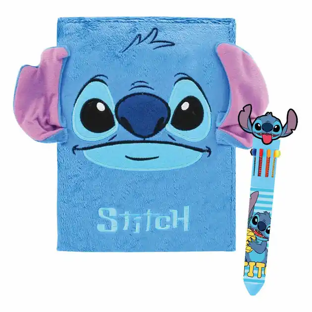 Dagaanbieding Lilo & Stitch Luxe Pluche Notitieboek met Pen
