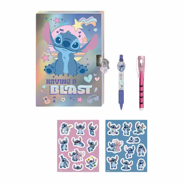 Direct Verzonden Lilo & Stitch Dagboek met Slot, Magische Pennen en Stickers