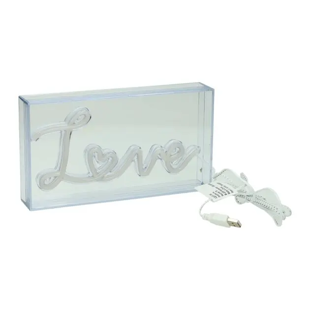 Favoriet LED Neon Lamp Box Love 23x4x13 cm