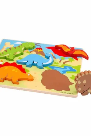 Bestel Nu Bigjigs Houten Puzzel Dinosaurus - 5st.