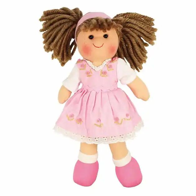Exclusieve Aanbieding Bigjigs Stoffen Pop Rose - 28cm