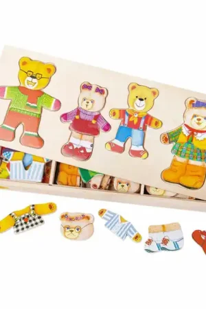 Bigjigs Houten Aankleedpuzzel Berenfamilie - 72dlg. Koop Online
