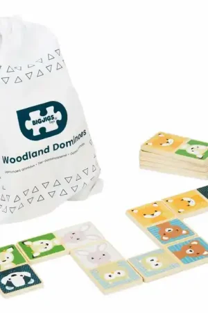 Bigjigs Houten Domino Wilde Dieren Gereduceerde Prijs