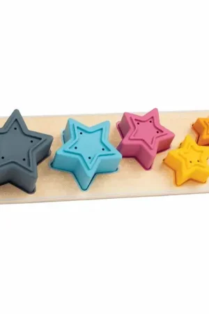 Bigjigs Houten Vormenpuzzel Sterren - 5st. Beste Prijs