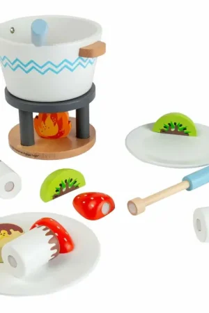 Bigjigs Houten Chocoladefondue Speelset - 16dlg. Snelle Levering