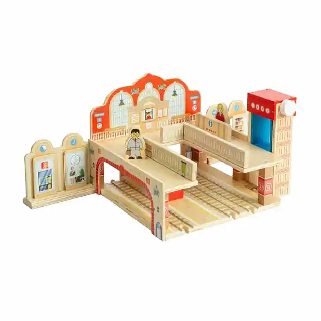 Bigjigs Houten Grand Central Station Speelset Bestel Nu