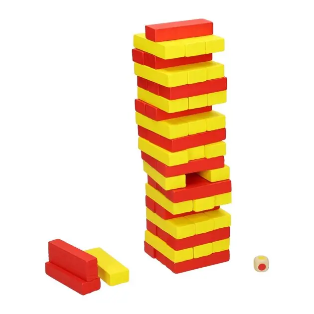 Buurman & Buurman Stapeltoren Spel met Dobbelsteen Uitverkoop