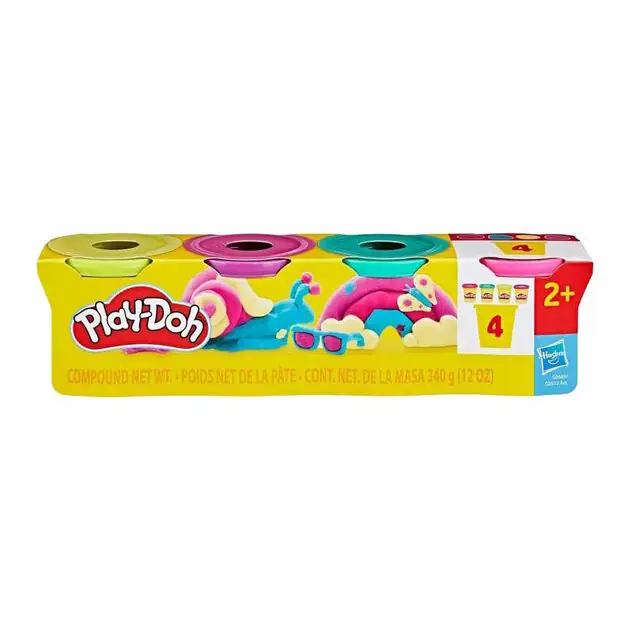 Betaalbaar Play-Doh Levendig - 4 Kleipotjes