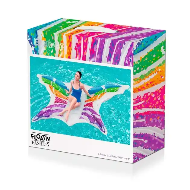 Premium Bestway Luchtbed Vlinder Regenboog
