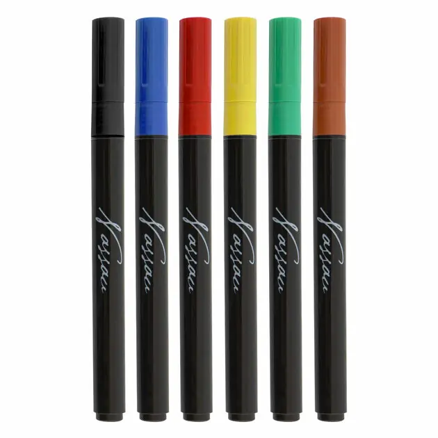 Premium Nassau Glas- & Porseleinmarkers - 6st.