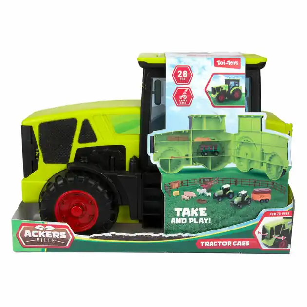 Hoge Kwaliteit Speelset Boerderij in Tractorkoffer - 28dlg.