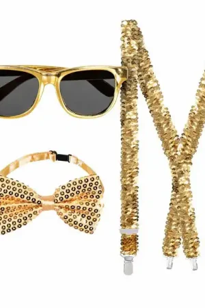 Accessoireset Feestoutfit Goud Weekendaanbieding