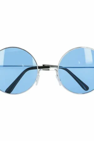 Uitverkoop Partybril Hippie XL Blauw