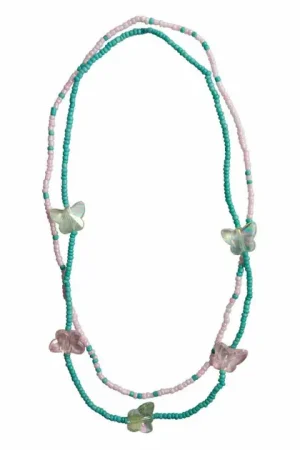 Direct Beschikbaar Pretty Shy Butterfly Kettingset - 2st.