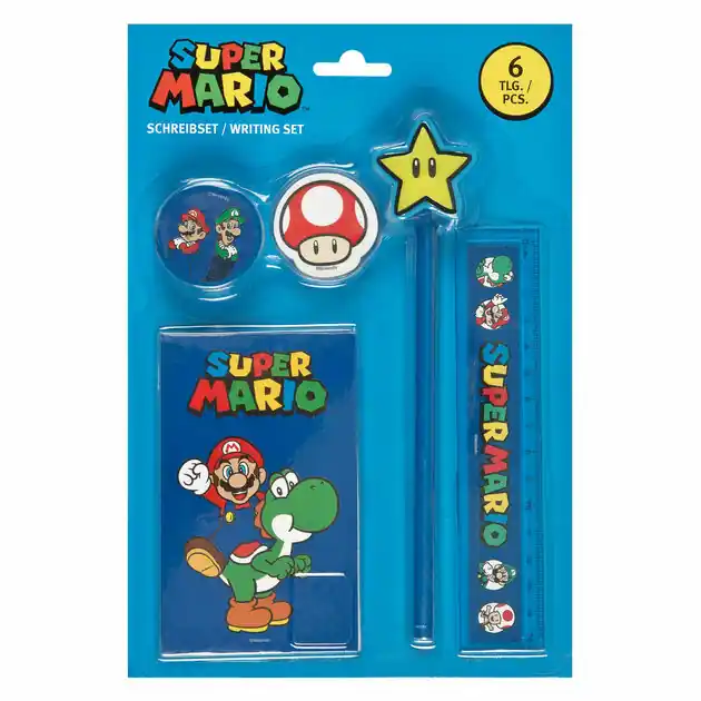 Premium Schrijfset Super Mario - 6dlg.