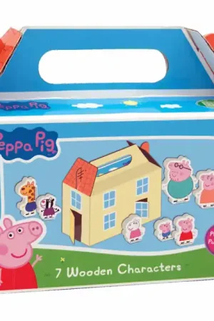 Gratis Retour Peppa Pig Houten Speelfiguren Set - 7dlg.