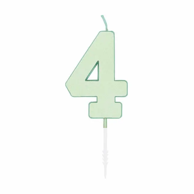 Meest Verkocht Taartkaars 4,5cm Pastel Mint no. 4