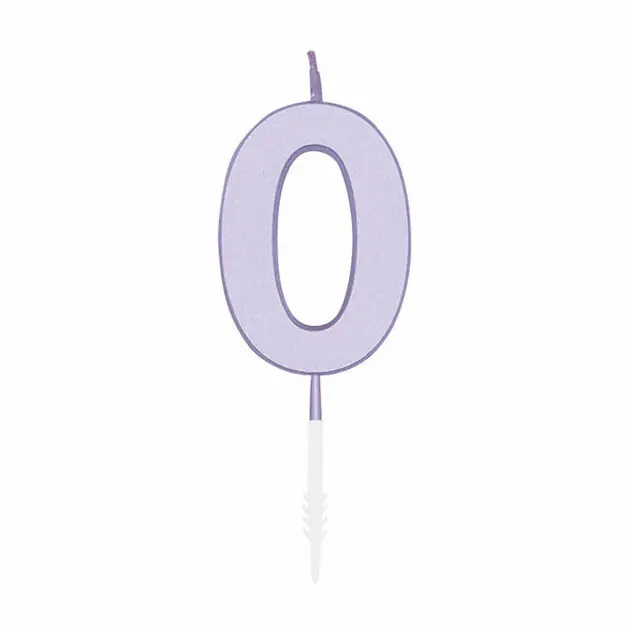 Bestseller Taartkaars 4,5cm Pastel Lila no. 0