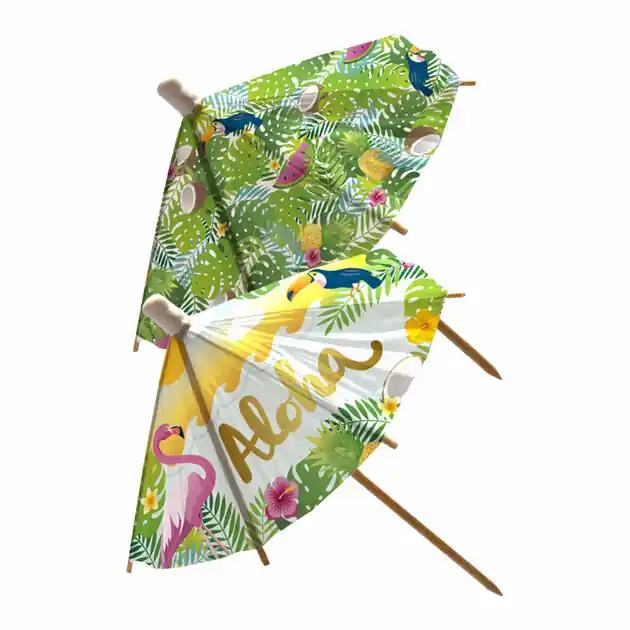 Parasol Cocktailprikkers van Papier XL Aloha - 18cm Must-Have