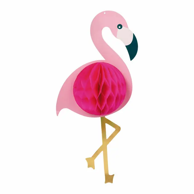 Direct Beschikbaar Honeycomb Flamingo Aloha - 52x24cm