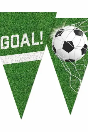 Vlaggenlijn Voetbal - 10m Gereduceerde Prijs