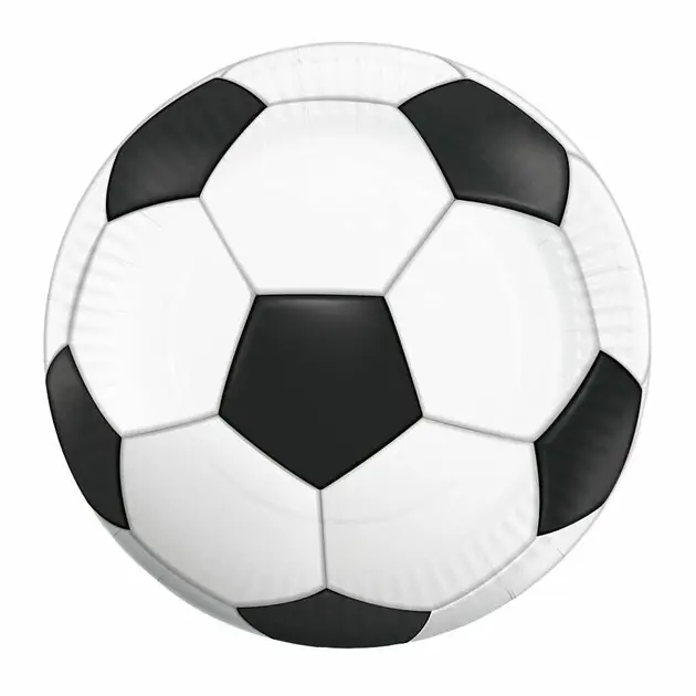 Papieren Borden 23cm Voetbal - 8st. Hete Deal
