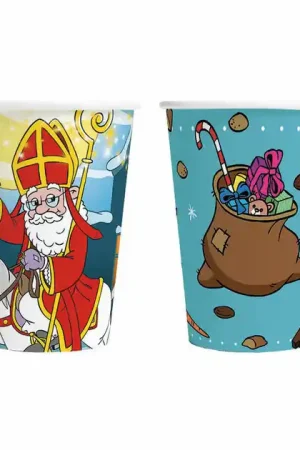 Alleen Vandaag Papieren Bekers 210ml Sinterklaas - 8st.